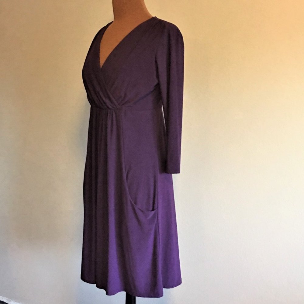 MONROE & MAIN Pocket Surplice Dress  |  Small - Picture 4 of 10
